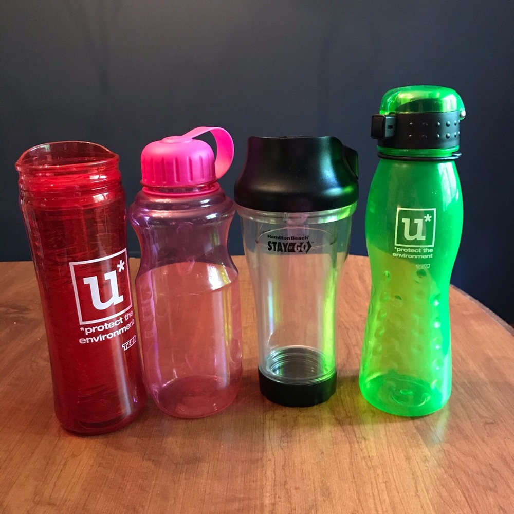 multiple sports water bottles & Hamilton beach stay and go